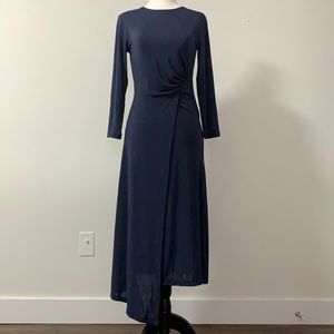 NWT Dynamite Indigo Navy Asymmetric Maxi Dress